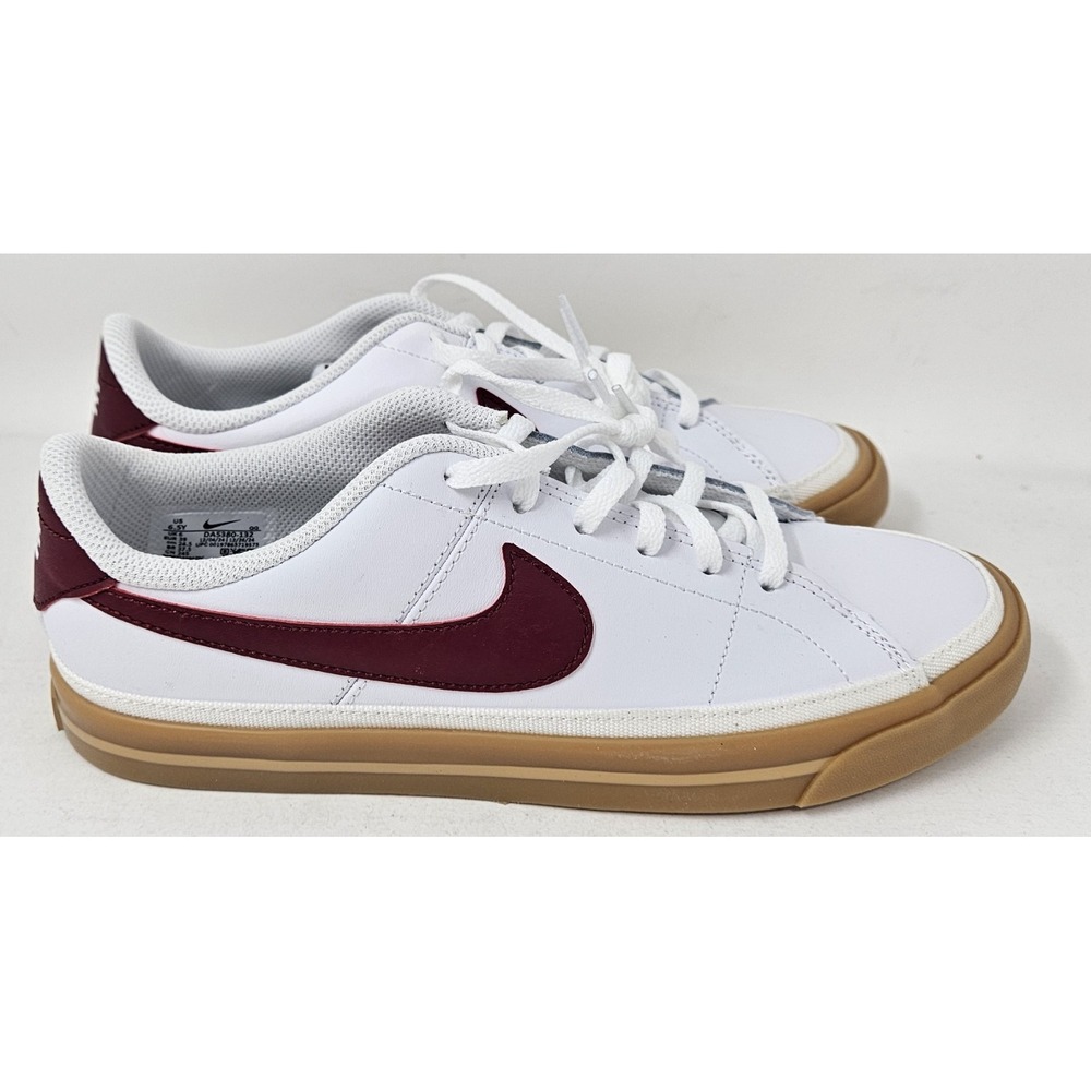 Nike Court Legacy White /Team Red/Gum Shoes DA5380-132 Size 6.5Y EUC! No Box